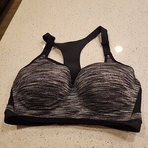 Incredible By Victoria's Secret Sports Bra 32DD Gray Underwire Lined